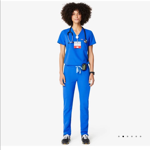 FIGS Yola skinny high wasted scrub bottoms PM - Picture 2 of 2